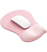 Ergonomic Gel Wrist Rest Mouse Pad, Comfort Mouse Pad with Wrist Support, Non-Slip Rubber Base, D...