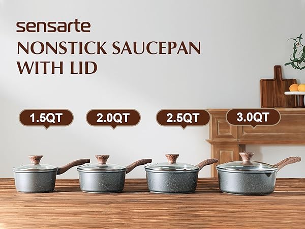 nonstick saucepan with lid