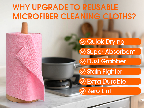 Microfiber Cleaning Cloth Roll