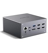 TOTU USB-C 4K@30Hz Triple Display Docking Station with Charging Support for MacBook Pro & Windows...