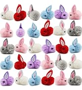 YGbridge 30 Pcs Mini Plush Easter Bunny Animals, Miniature Stuffed Rabbit, Soft Tiny Stuffed Anim...