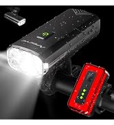 APECYC Super Bright Bike Lights, USB Rechargeable Bicycle Front Headlight & Taillight for Night R...