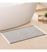GRLYUH Waffle Bath Mat - Boho Bathroom Rugs Non Slip Washable, Super Absorbent & Quick Dry, Small...