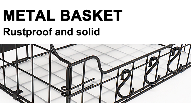 Basket with Wood Shelf