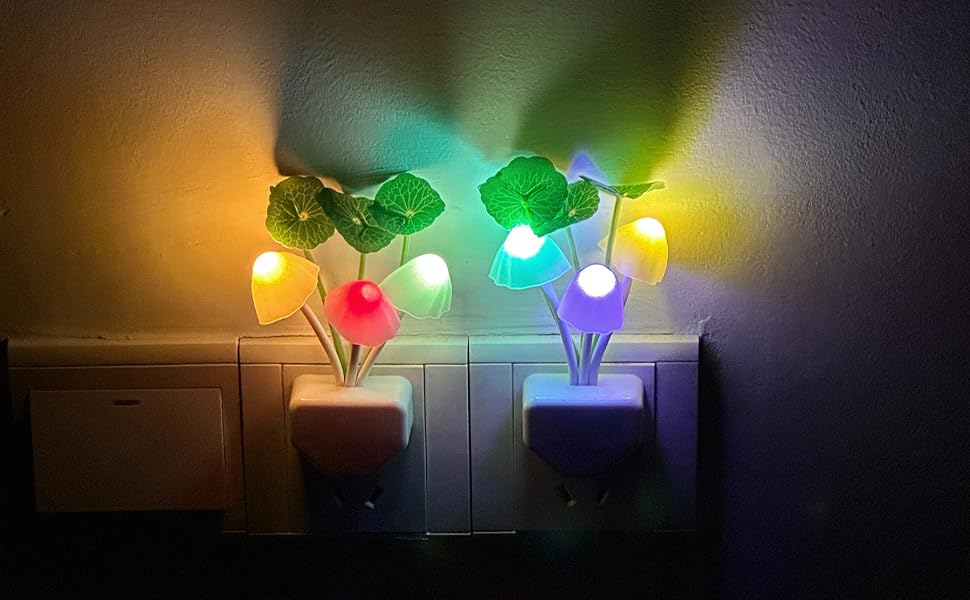 mushroom night light for home decor