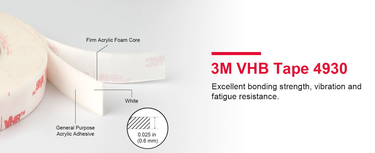 4930 3m double sided mounting tape vhb heavy duty foam tape strong adhesive