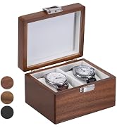 Exper City Watch Box, Watch Travel Case for Men, Wood Watch Organizer for Woman, Portable Protect...