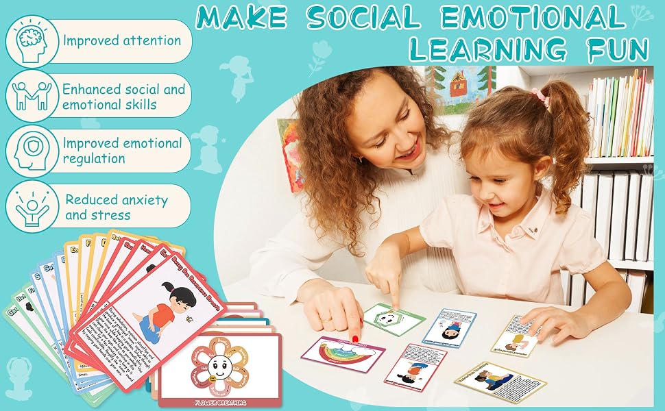 Use breathing cards to help develop social-emotional coping skills