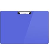 Macroclo Extra Large 11x17 Clipboards, Plastic Drawing Boards with Low Profile Clip Horizontal Cl...