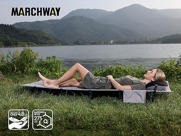 Ultralight camp cot foldable lightweight cot