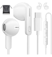 USB C Headphones, Type C Earbuds, for iPhone 15/15 Pro/ 15 Pro Max Headphones with Microphone Noi...