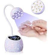Makartt UV LED Nail Lamp - Gooseneck Flash Cure Lamp 39mW/cm² Rechargeable UV Light for Gel Nails...