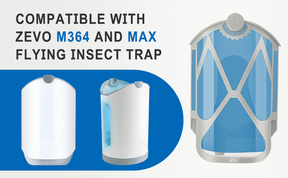 Fits M364 M364A MAX, Starter Kit Replacement Inserts, Bug light Plug-In Sticky Glue Pads