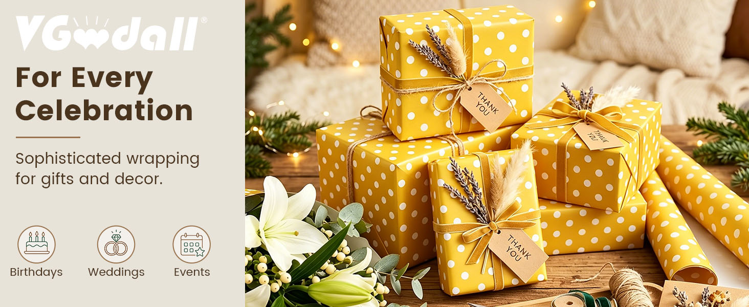 Polka Dot Wrapping Paper