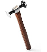 WUTA Leather Mallet Hammer Carbon Steel Double Head Hammer Cobbler Hammer for Professional Leathe...
