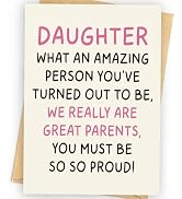 WowBefun, Daughter Birthday Card, Birthday Card Daughter, Happy Birthday Daughter, Daughter Birth...