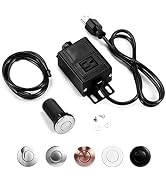 Garbage Disposal Air Switch Kit, Sink Top Waste Disposer On/Off Switch with Aluminum Alloy Power ...