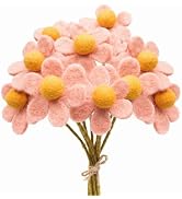 Glaciart One Felt Flowers Artificial Bouquet - 10 pcs | Reusable, Washable and Essential Oil Read...
