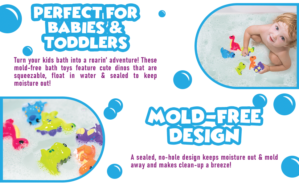mold free bath toys for kids 1-3