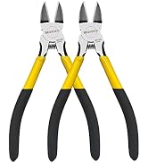 6.5" Wire Cutters, 2 Pack, BOOSDEN Wire Flush Cutters,Precision Side Cutter,Spring Loaded Cutting...