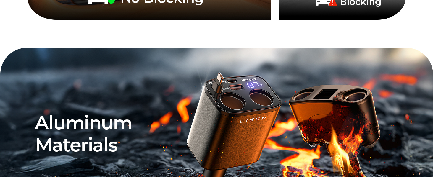 car cigarette lighter splitter