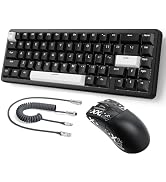 ATTACK SHARK X65 HE Wired Magnetic Switch Keyboard and R1 Mouse Combo, Rapid Trigger Gaming Keybo...