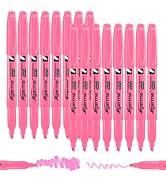 Cgerma Highlighters 16 Pack, Chisel Tip Pink Highlighter Bright Colors, Quickly Drying, Perfect f...