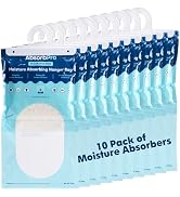 Absorb Pro - Moisture Absorbing Hanger Bag Fragrance Free - 10-Pack - 9.8 oz Closet Refresher Odo...