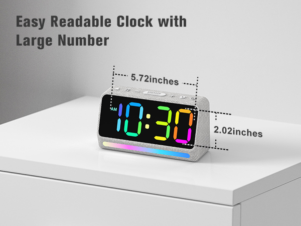 Easy readable with large number