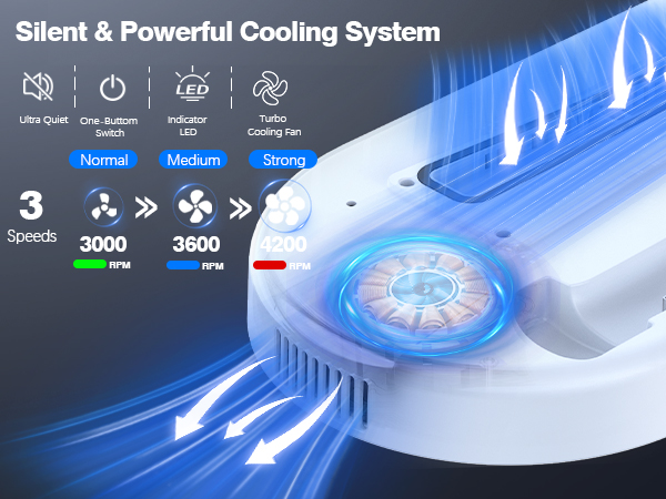 AMZDM Cooling Station PS5 Slim Stand with Charging Station PlayStation 5 Console Cooler