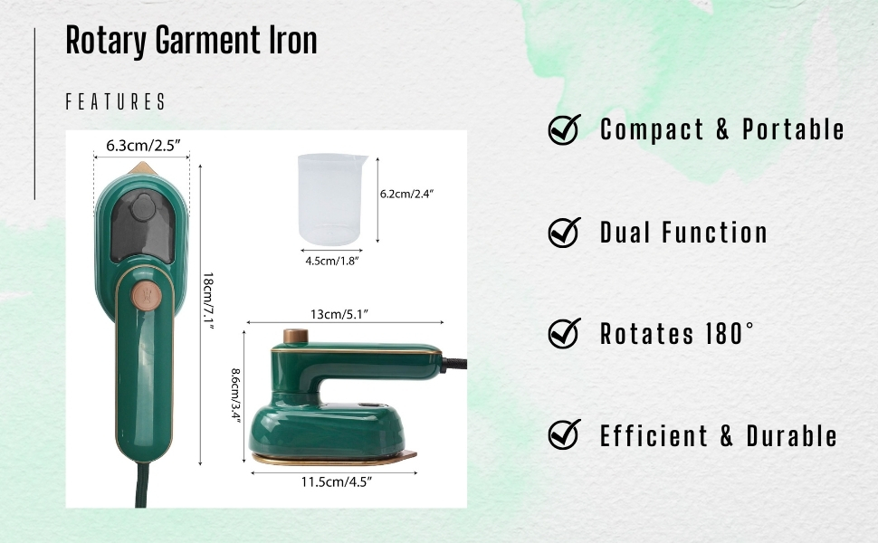 Rotary Garment Iron Steamer
