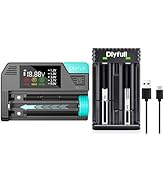 Dlypow DB1 Universal Battery Tester and U3 Pro 1000mAh Universal Battery Charger, 2 Cables Included