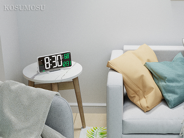 alarm clock with temp
