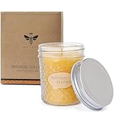 DEYBBY 5oz Beeswax Jar Candle - Natural Beeswax Gift,30 Hrs Burn - Handpour Candle for Dinner Hom...