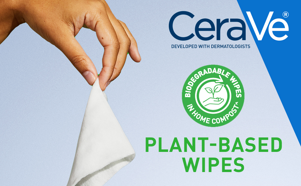 Hydrating Makeup Removing Plant-Based Wipes Banner 1