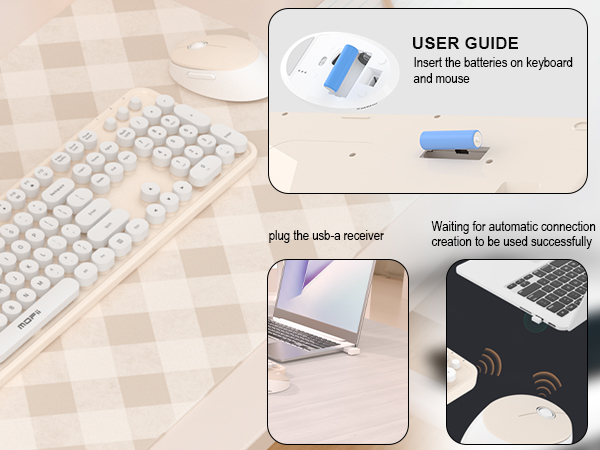 Wireless Keyboard and Mouse Combo