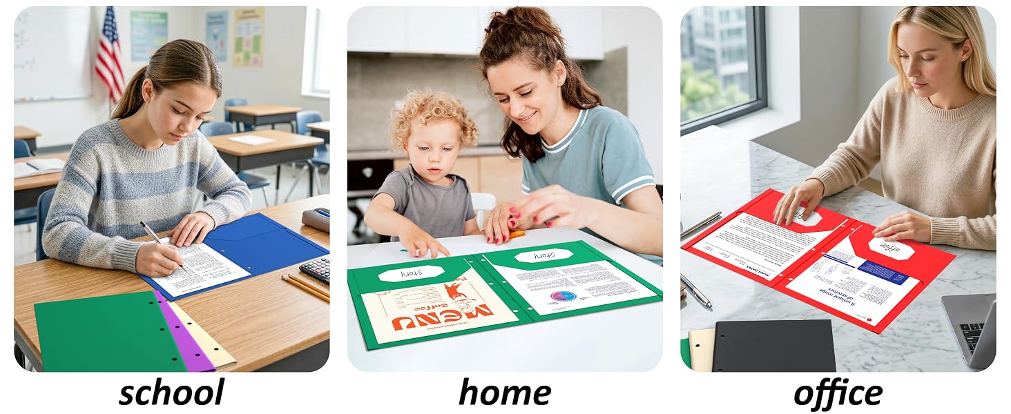 3 hole punch folders