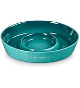 Le Creuset Stoneware Signature Oval Chip and Dip Platter, 13", Riviera