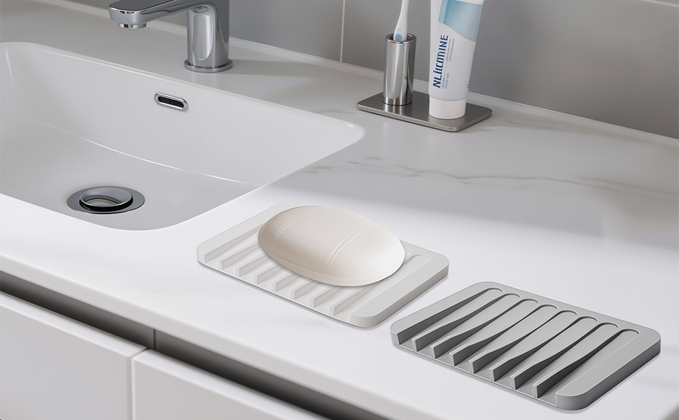 Shower soap saver Non-slip soap tray Soap dishes for bar soap Soap holder for kitchen