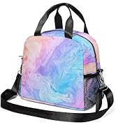 Tie Dye Lunch Box for Boys Girls Cute Insulated Lunch Bag Leakproof Reusable Lunch Tote Bag with ...