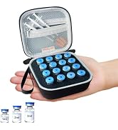 TINNALART 16 Slots,Peptide Vial Case for Fridge Storage - Fits 1ml -3ml Vials Storage for Insulin...
