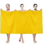 American Soft Linen Jumbo Large Bath Towels, 100% Turkish Cotton Bath Sheet 35 in 70 in, Bath Tow...