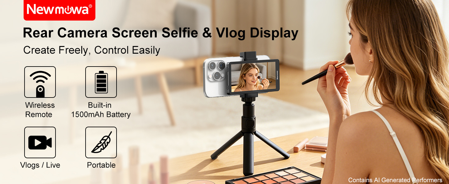 Newmowa Vlog Selfie Phone Display Screen