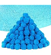 Askyli 2.9 lbs Pool Filter Balls for Sand Filter, Reusable Pool Sand Filter Balls, Efficient Blue...