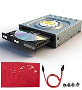 GODBPNYMU Internal Optical Drive for PC Tower, 24x DVD/CD RW Burner, 5.25 SATA, for Windows 7/8/1...