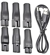 7 PCS Power Cord 5V Replacement Charger USB adapter Suitable for Electric Hair Clippers, Beard tr...