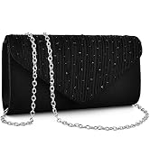 TINDTOP Clutch Purses for Women, Formal Evening Clutch Bags Shoulder Envelope Party Handbags Wedd...