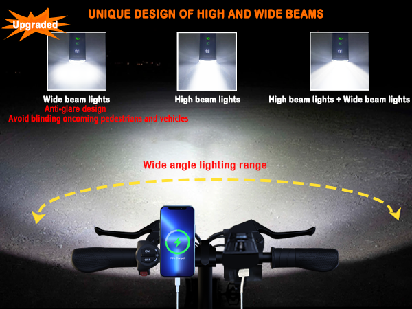 USB Rechargeable Bike Light Set Super Bright Bike Lights Front and Back LED Rear Taillight