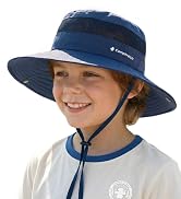 Camptrace Toddler Kids Sun Hat UPF 50+ Wide Brim Bucket Hat Outdoor Baby Beach Hat for Boys Girls...