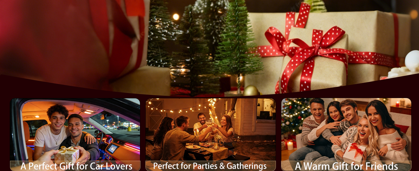 Vintage USB glass LED ambient light as a gift for car lovers, parties, and friends